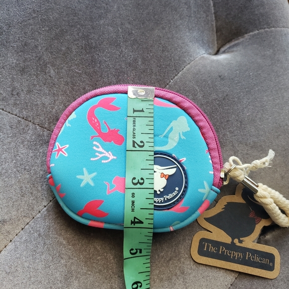 The Preppy Pelican Collection 4” Coin Purse Mermaids - Picture 6 of 7